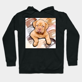 cute watercolor dog Hoodie